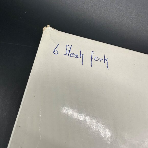 Vintage Aynsley Pembroke Fine Bone China Stainless Steel Steak Forks Bird Floral - Picture 6 of 9